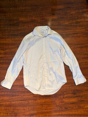 Calvin Klein White Long-Sleeve Dress Shirt | Size 15.5 32/33